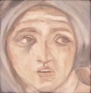 fresco / fresque - Michel-Ange "Sibylle De Delphes" Chapelle Sixtine